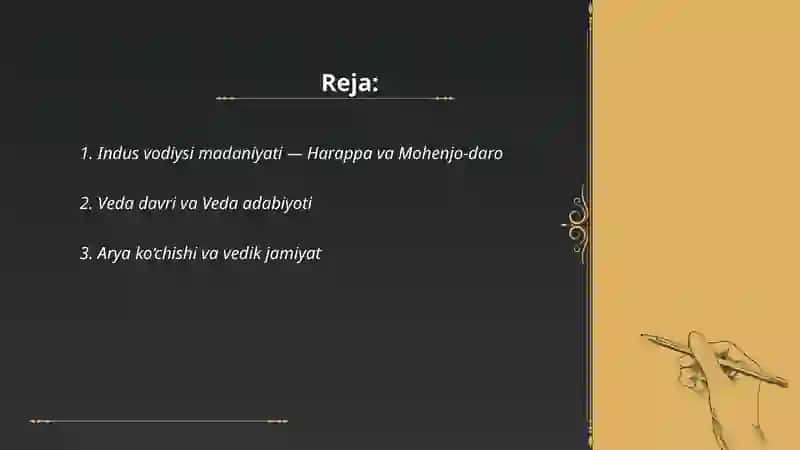 Indus vodiysi madaniyati va Hindiston tarixi 2