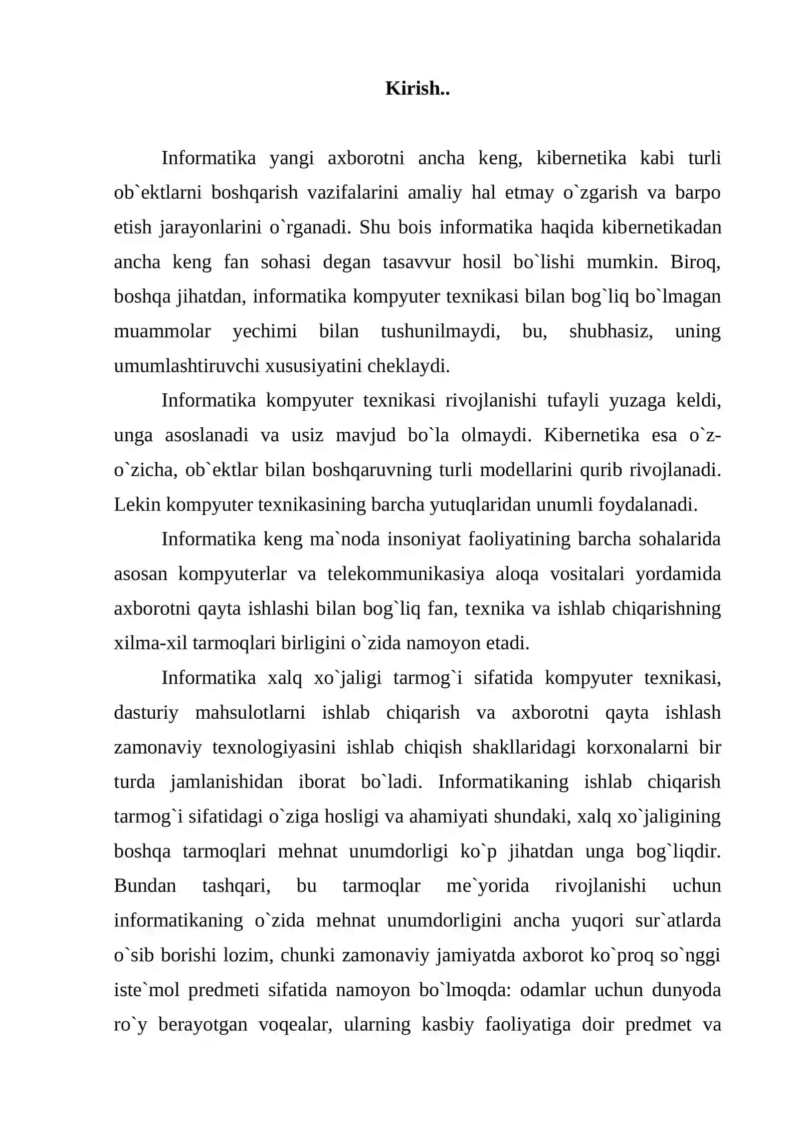 Algoritm va uning xossalari. Takrorlanuvchi jarayonlar uchun algoritmlar tuzish. Blok-sxеma tushunchasi va uning elеmеntlari. Ichma-ich joylashgan takrorlanuvchi jarayonlar 2