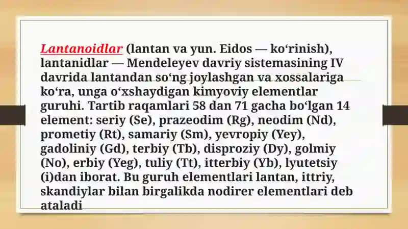 Lantanoidlar 2