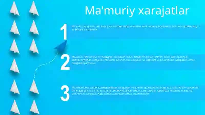 Maxsulot Tannarxiga Kirmaydigan Xarajatlar Xisobi 2
