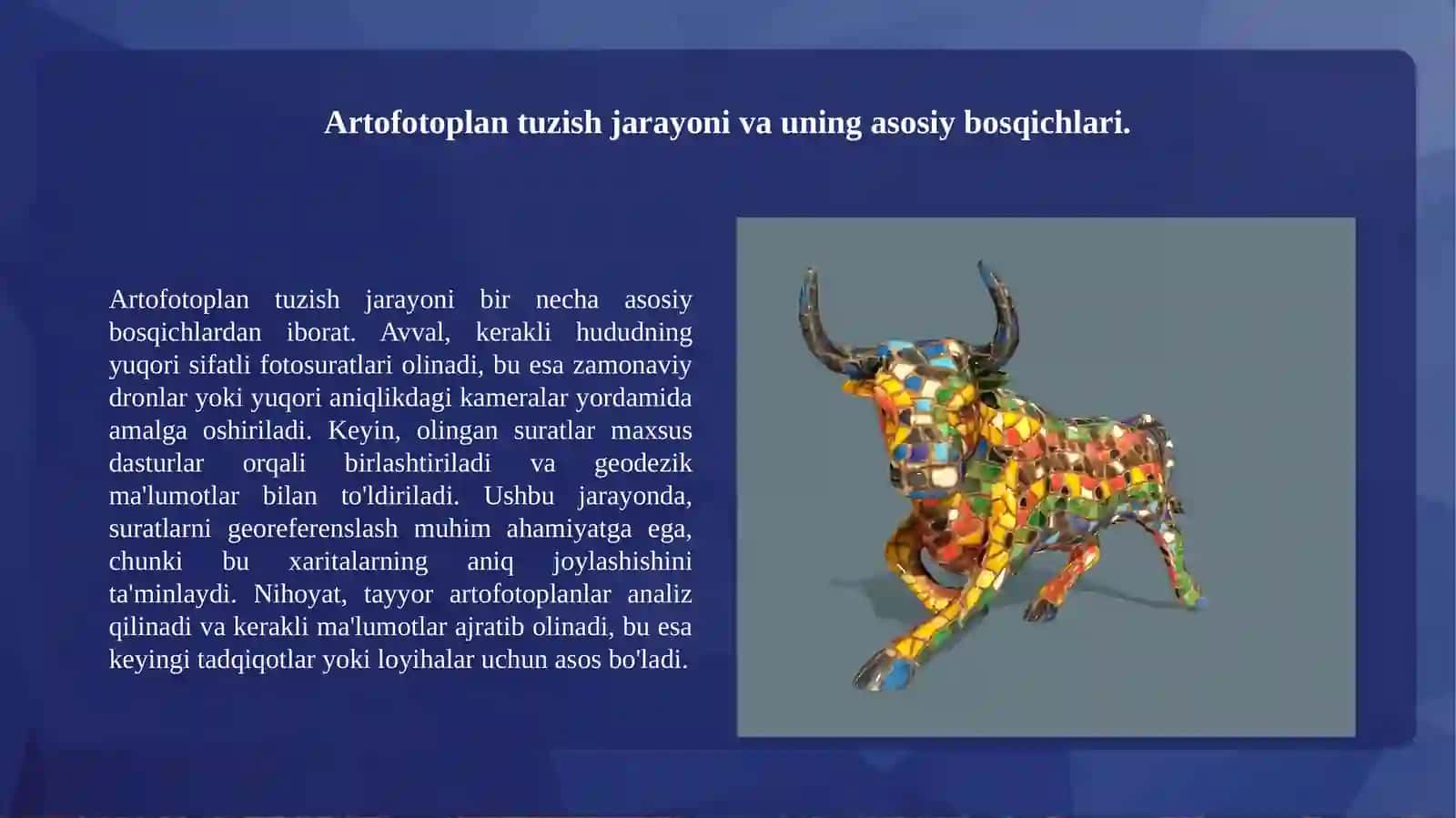 Mozayka  modulida artofotoplan tuzish texnologiya 2
