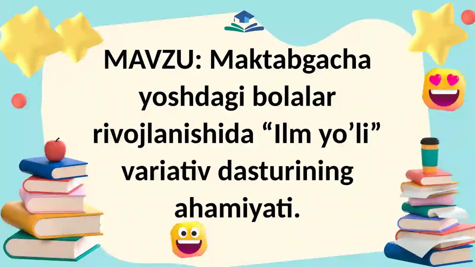 Ilm yo'li variativ dasturi 2