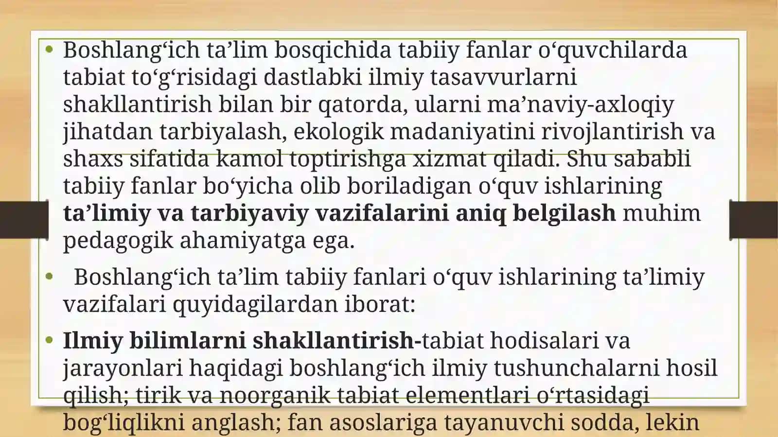 Tabiiy fanlar o‘qitish 2