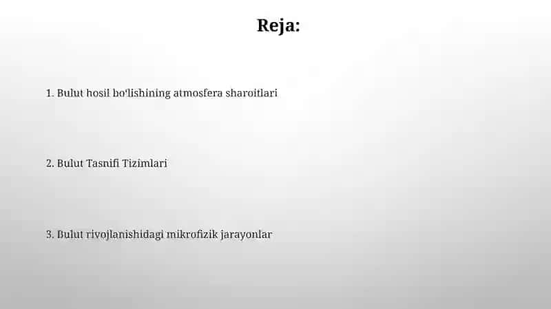 Bulutlar hosil bolishining fizik-meteorologik shatoitlari 2