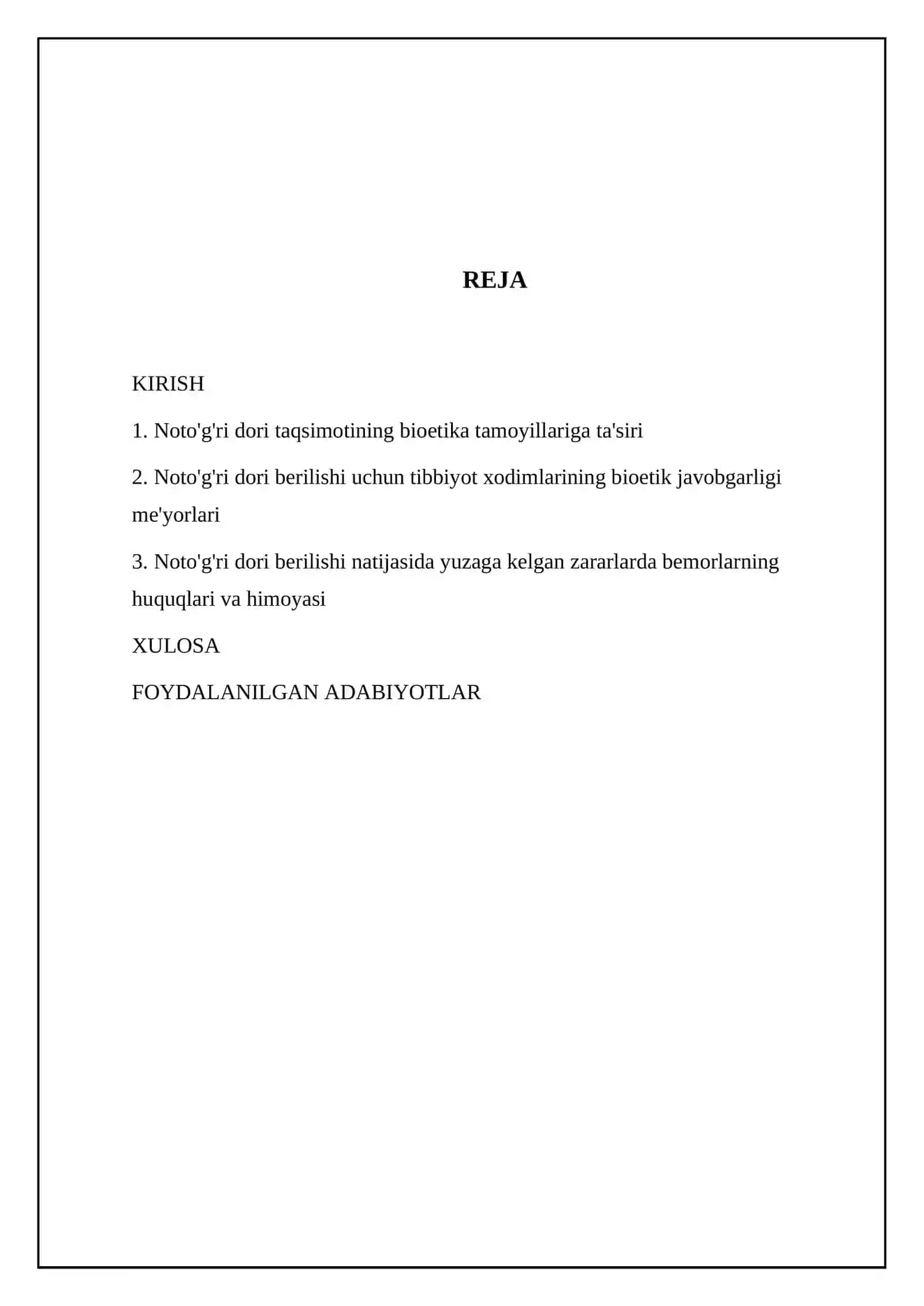 Noto'g'ri dori berilishi holatlarida bioetik javobgarlik 2