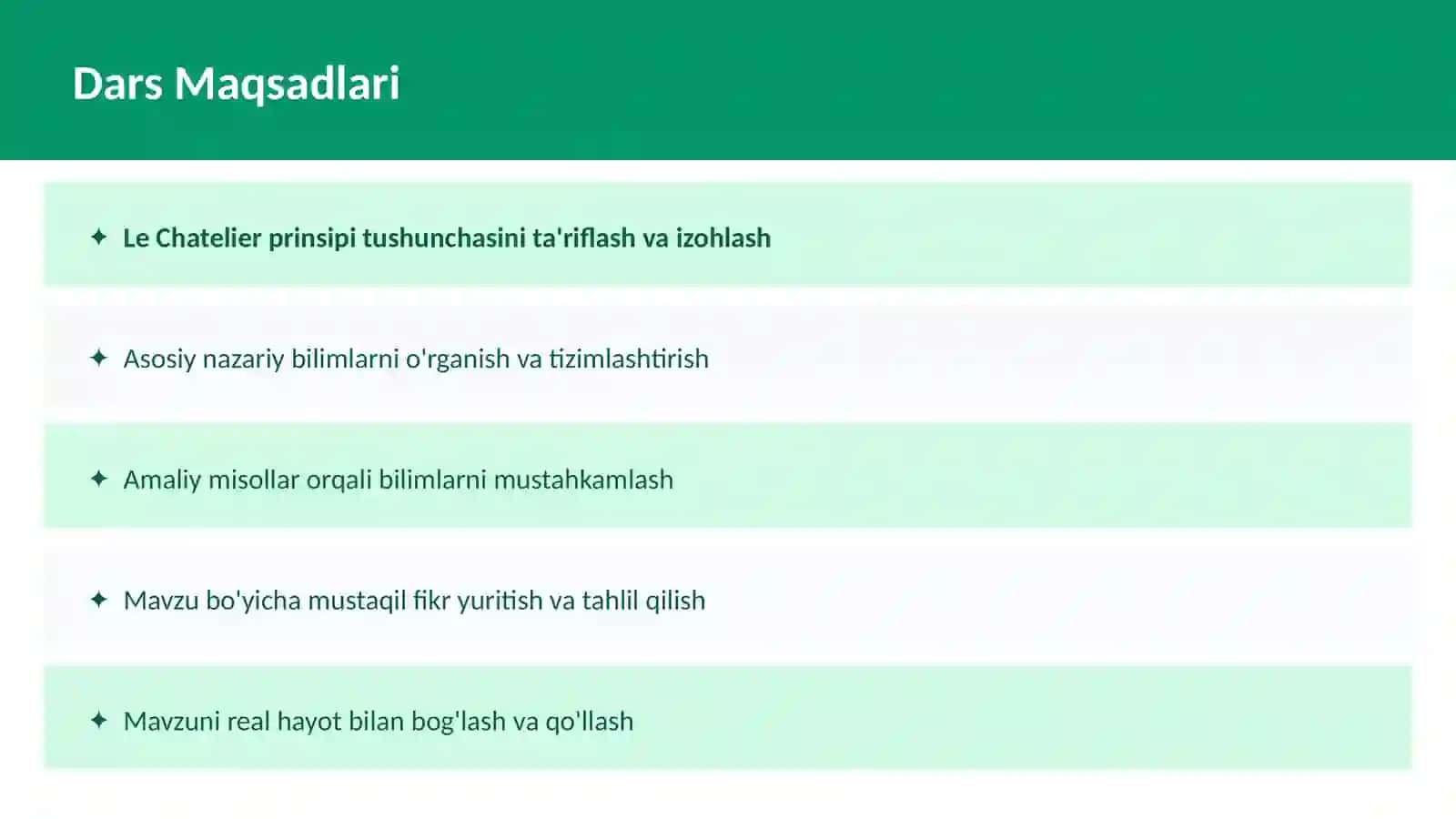 Kimyoviy muvozanat 2