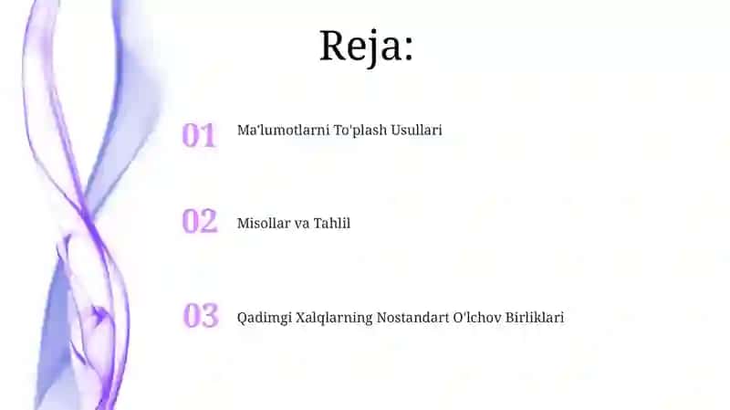 Qadimgi Xalqlarning Nostandart O'lchov Birliklari 2