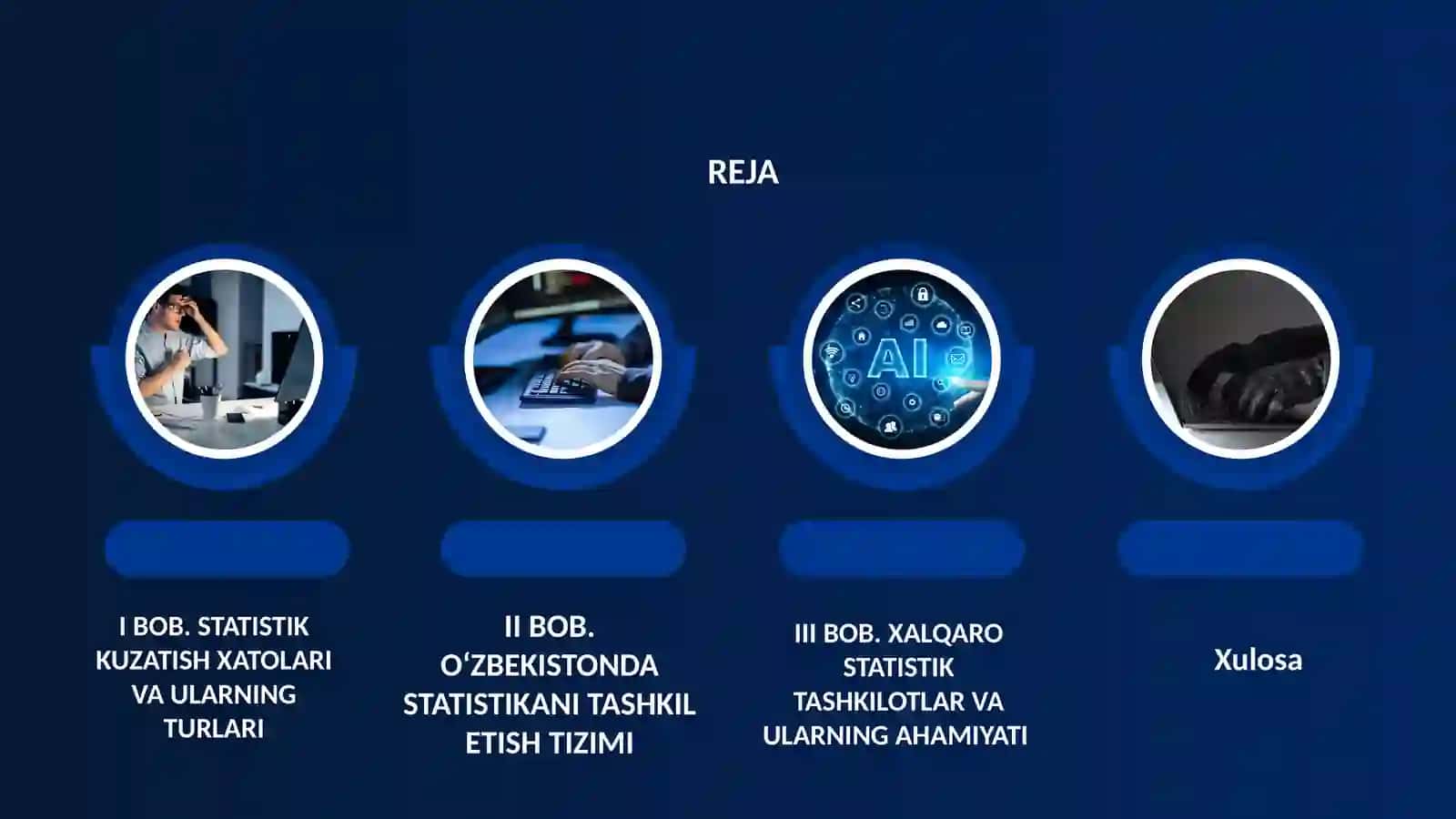 Statistik kuzatish xatolari “O’zbekistonda statistikani tashkil etish . Xalqaro statistik tashkilotlar” 2