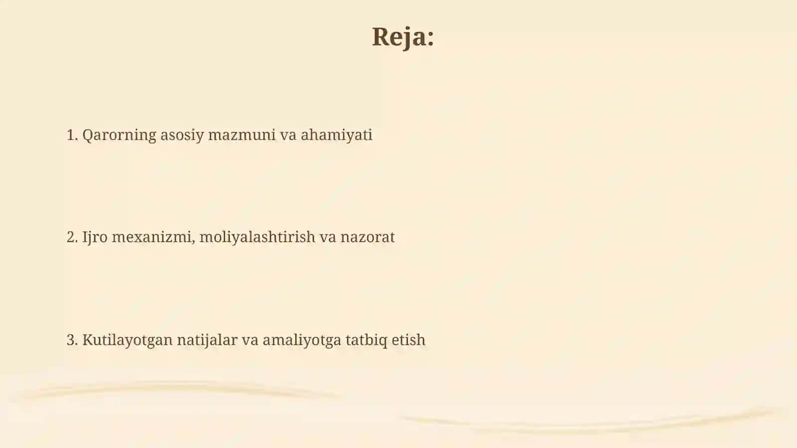 Oʻzbekiston Respublikasi prezidentining 2020 yildagi PQ 48/60 qarori haqida maʼlumot 2