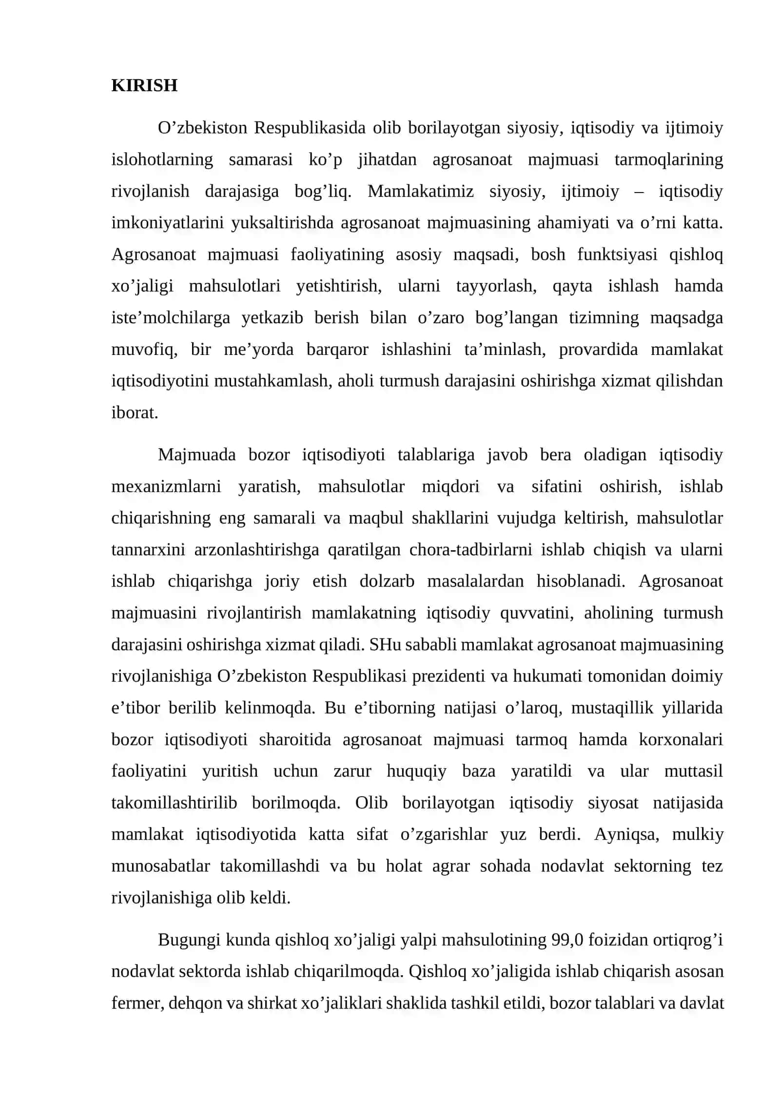 Agrosanoat majmuasi infratuzilmasi 2