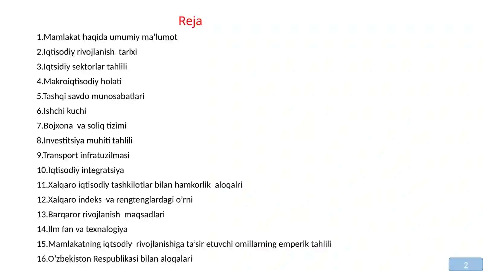 Yangi Zelandiya iqtisodiyoti va emperik tahlili 2