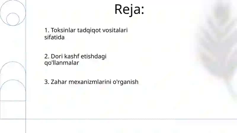 Zaharli Hayvonlarni O'rganish 2