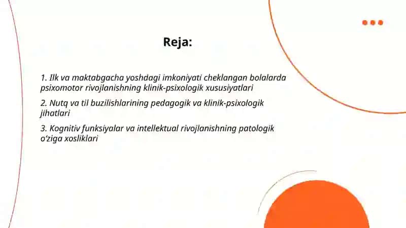 Ilk va maktabgacha yoshdagi imkoniyati cheklangan bolalar kontigentligining klinik-psixologik va pedagogik xususiyatlari 2