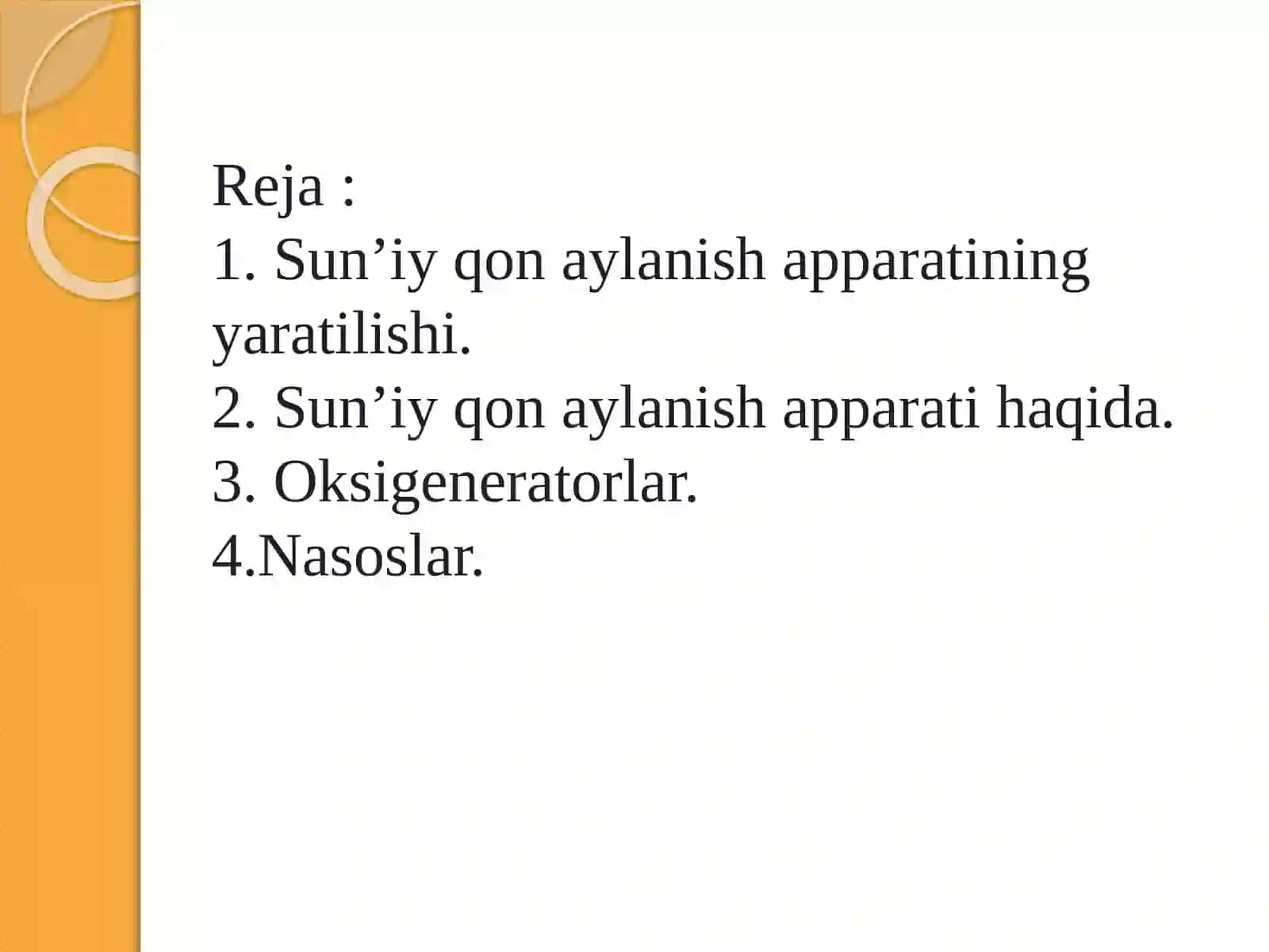 Sun’iy qon aylanish apparati 2