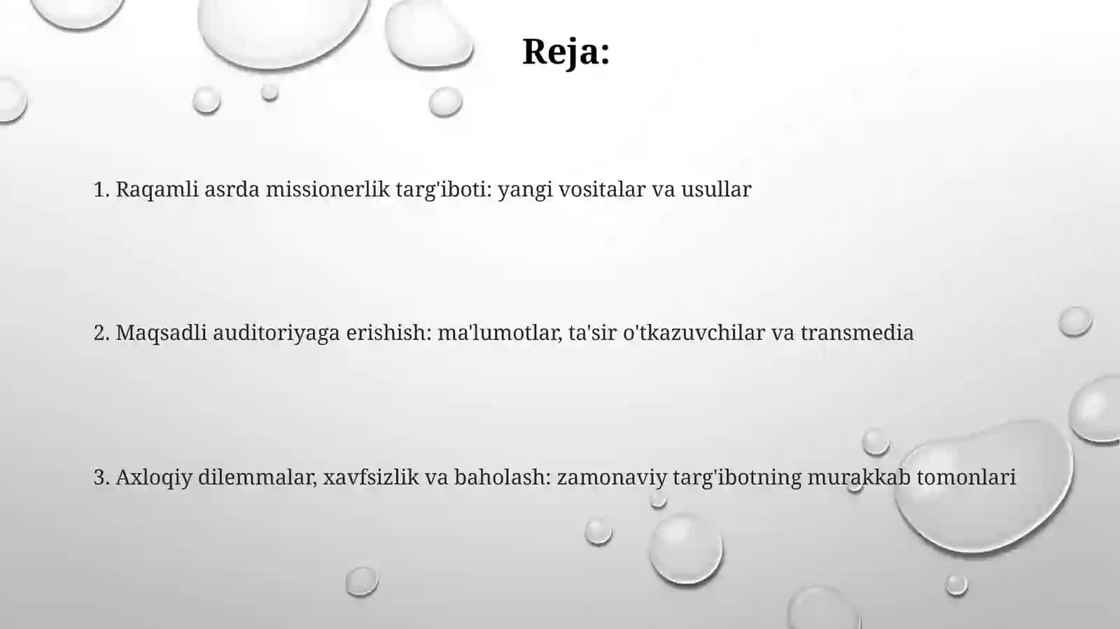 Missionerlik targ’iboti uslub va vositalarning zamonaviylashuv 2