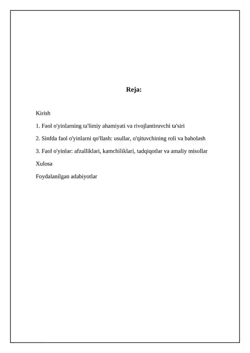 Harakatli o'yinlarning pedagogik ahamiyati 2