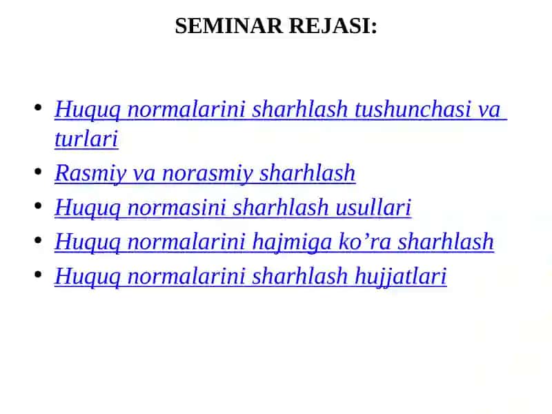 Huquq Normalarini Sharhlash Tushunchasi va Turlari 2