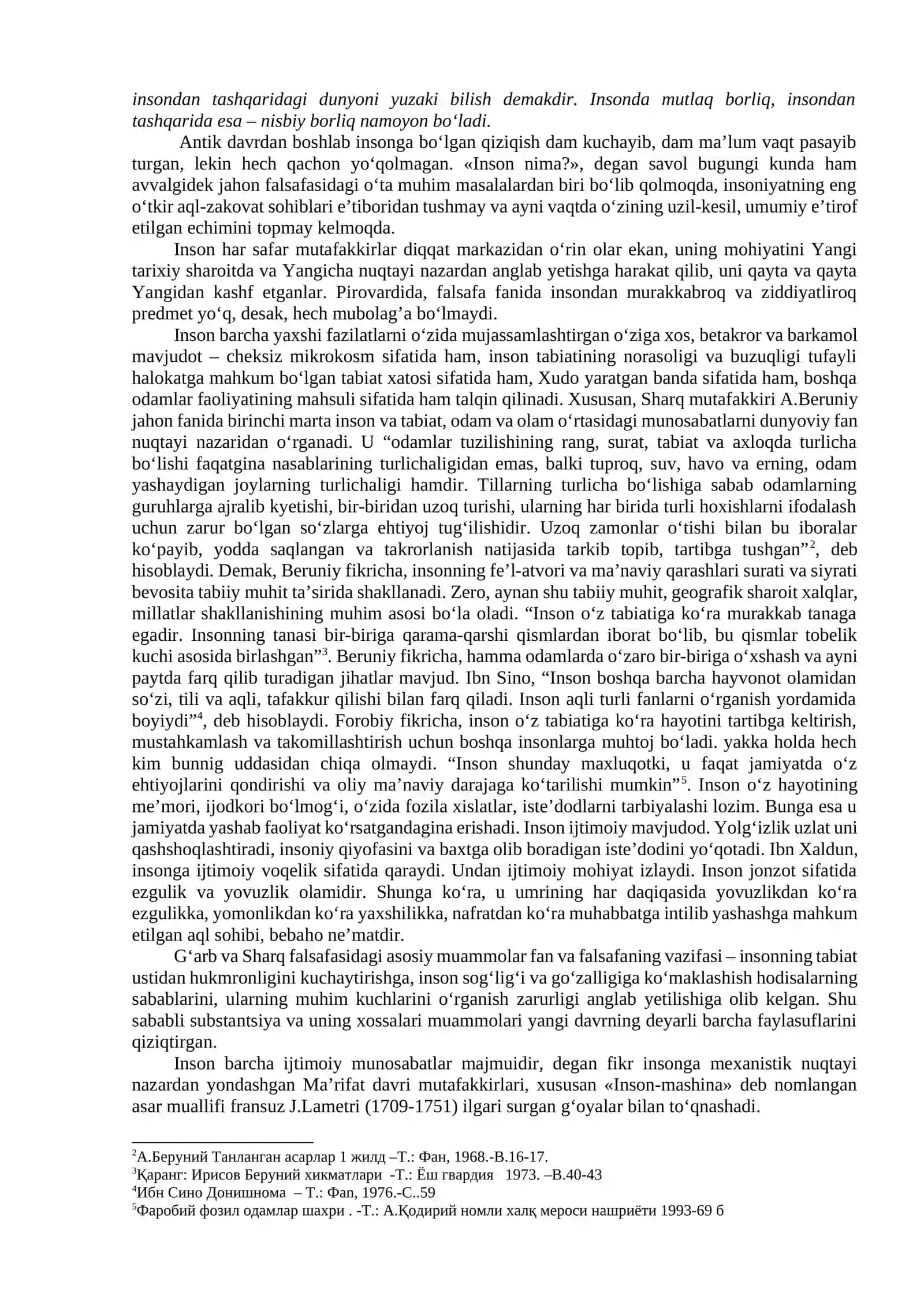 Inson falsafasi (Falsafiy antropologiya) Qadriyatlar falsafasi (aksiologyia) 2