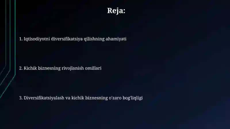Ragamli iqtisodiyot va kichik bıznesning rivojlanishi 2