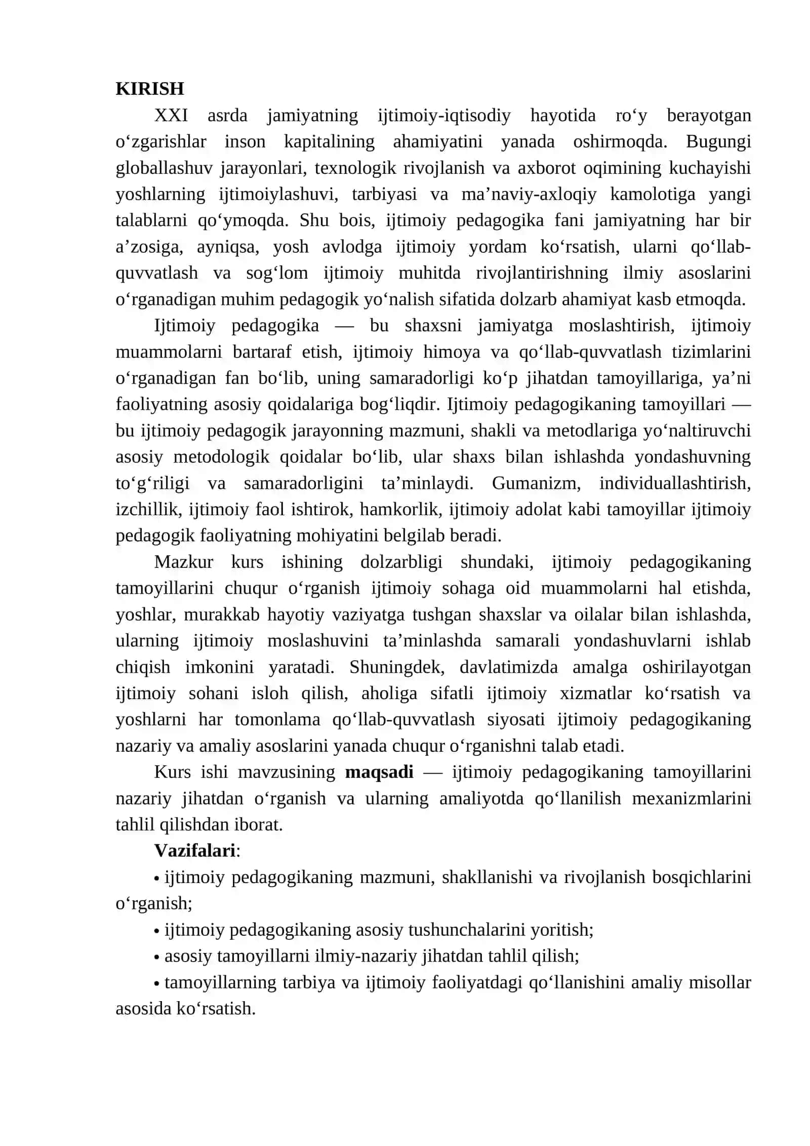Ijtimoiy pedagogikaning tamoyillari 2