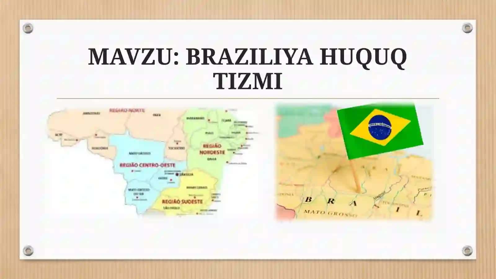 BRAZILIYA HUQUQ TIZMI 2