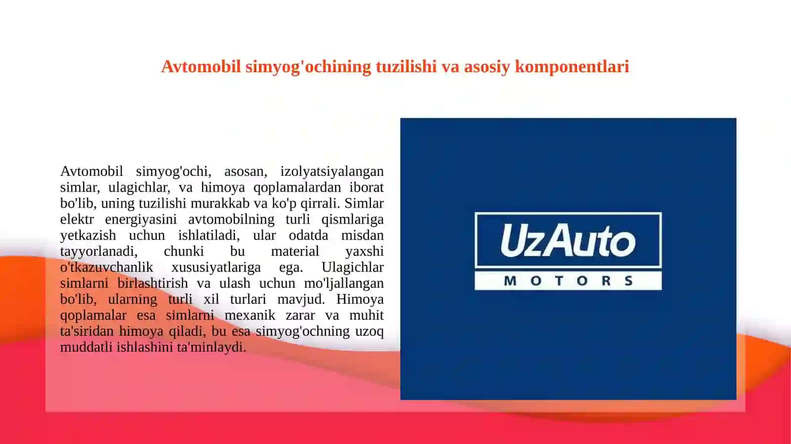 Avtomobil simyog'och (wiring harness) dizayni haqida 2