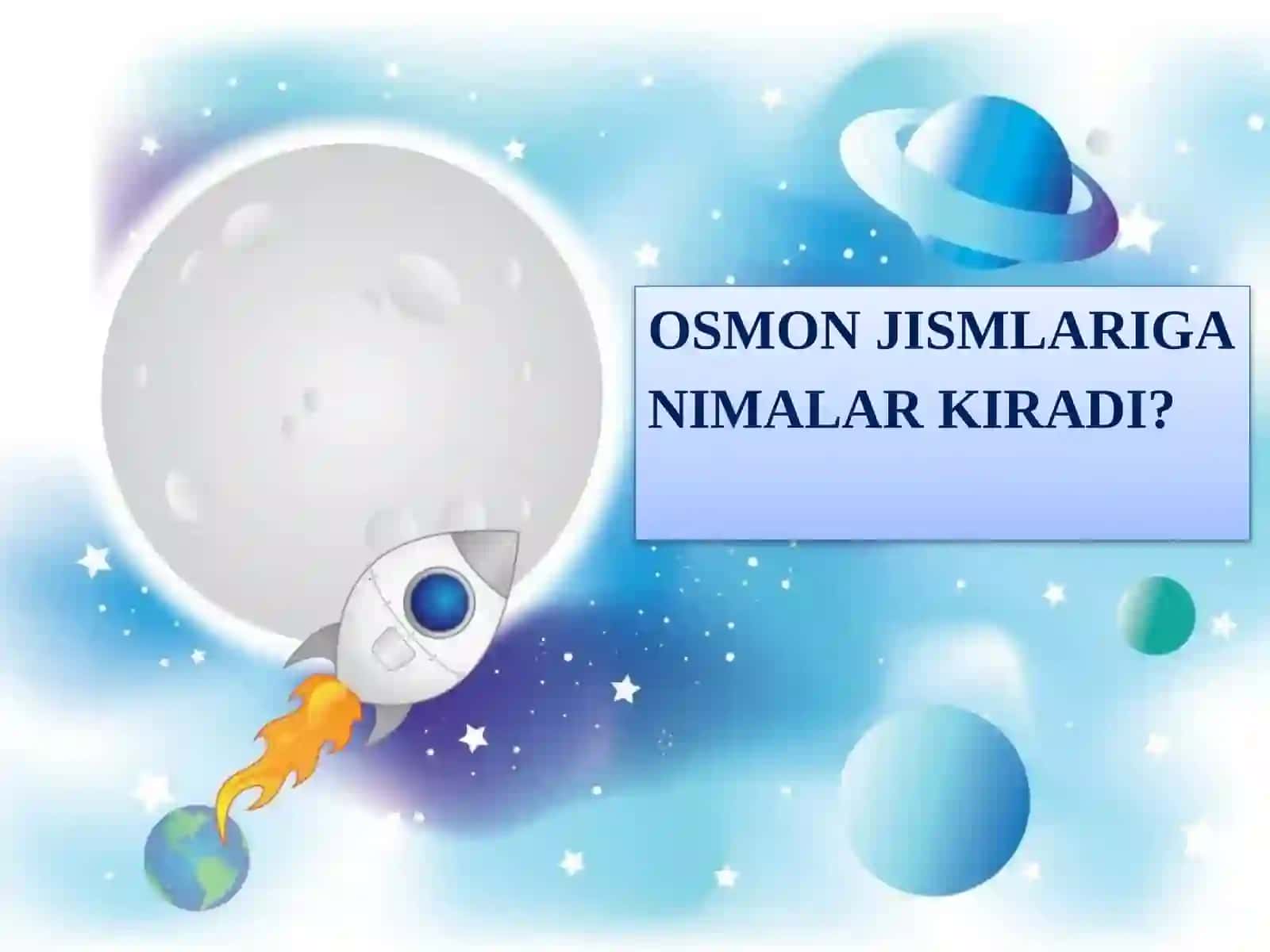 OSMON JISMLARIGA NIMALAR KIRADI? 2