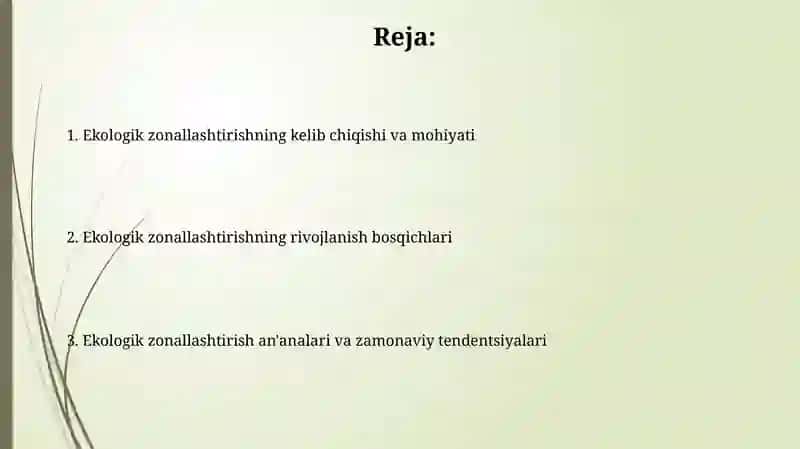 Ekalogik zonalashtirishning kelib chiqishi Rivojlanish bosqichlari va an’analari 2