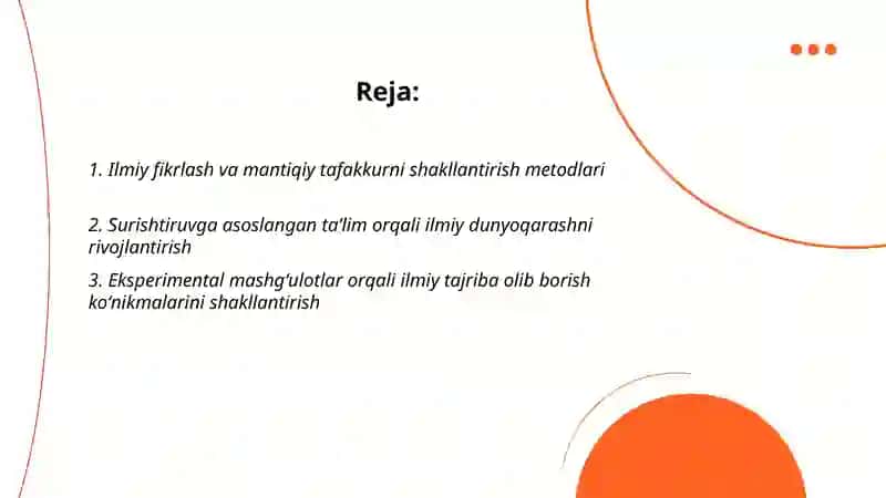 Oʻquvchilarni ilmiy dunyo qarashini shakillantirish 2