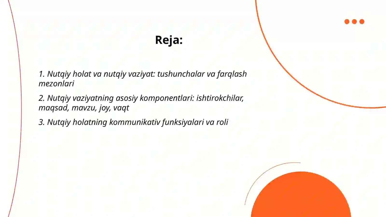 Nutqiy holat va nutqiy vaziyat 2