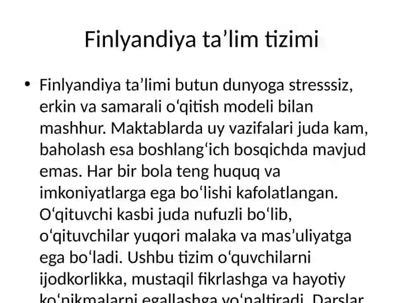 Xorijiy davlatlar ta’lim tizimi 2