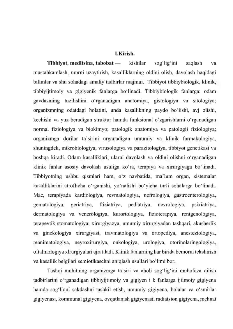 O'ZBEKISTONDA TIBBIYOT SOHASINING RIVOJLANISHI. 2