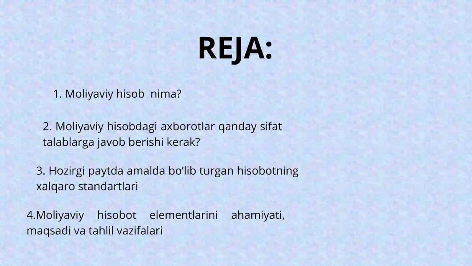 Moliyaviy hisob faniga kirish, fan maqsadi, predmedi va vazifalari 2