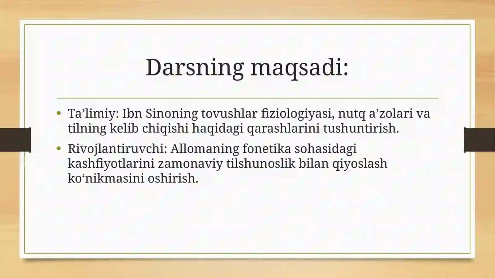 Abu Ali ibn Sinoning tilshunoslik ta’limoti 2