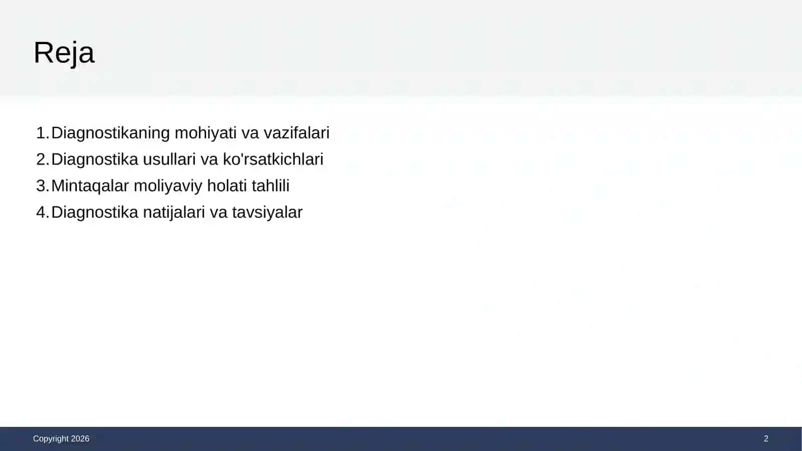 Mintaqaviy Diagnostika 2