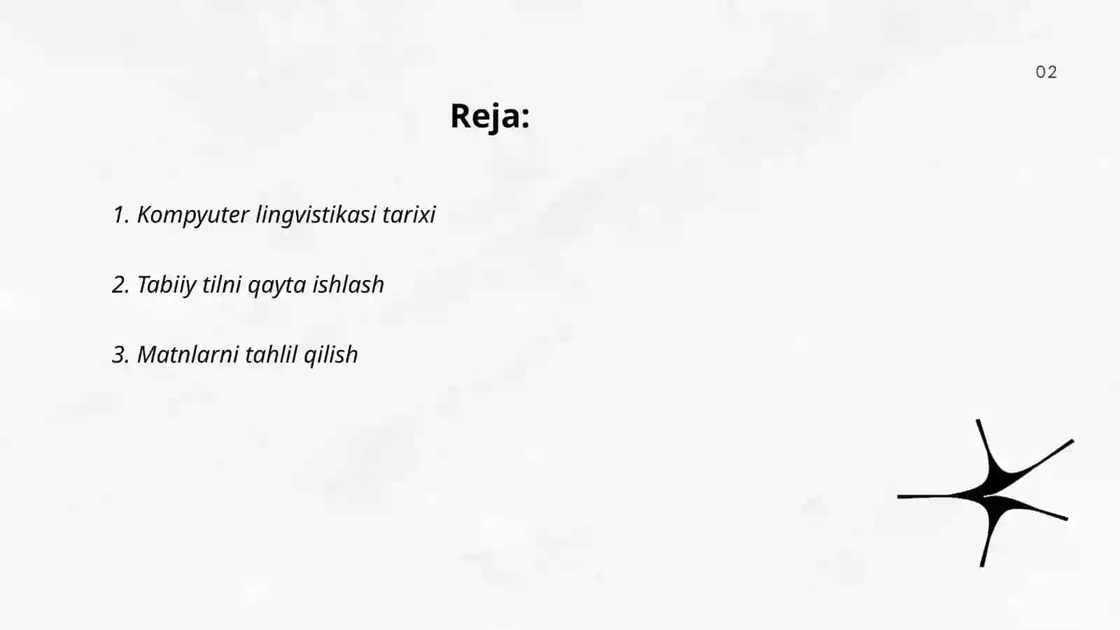 Kompyuter lingvistikasi 2