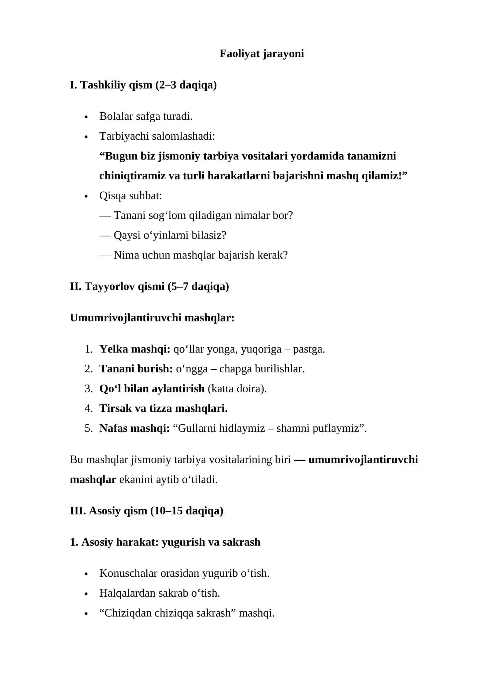 Maktabgacha yoshdagi bolalarni jismoniy tarbiyalash vositalari 2