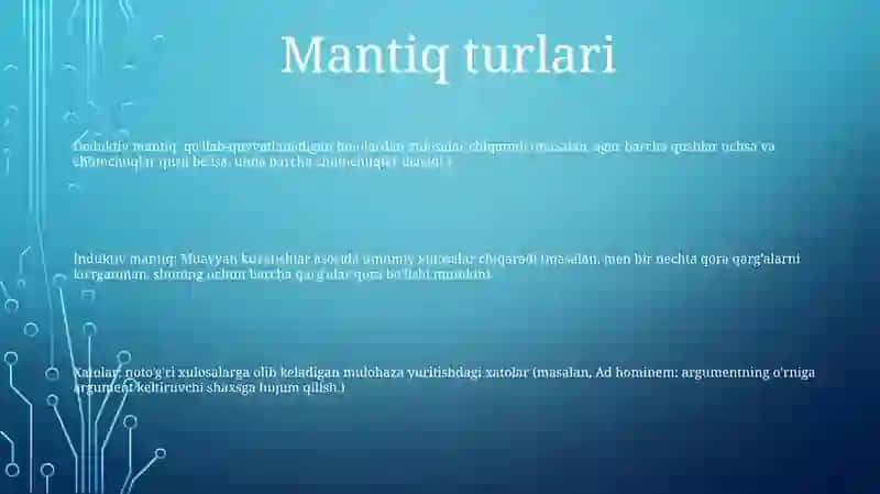 Mantiq Va Tafakkur Shakllari 2