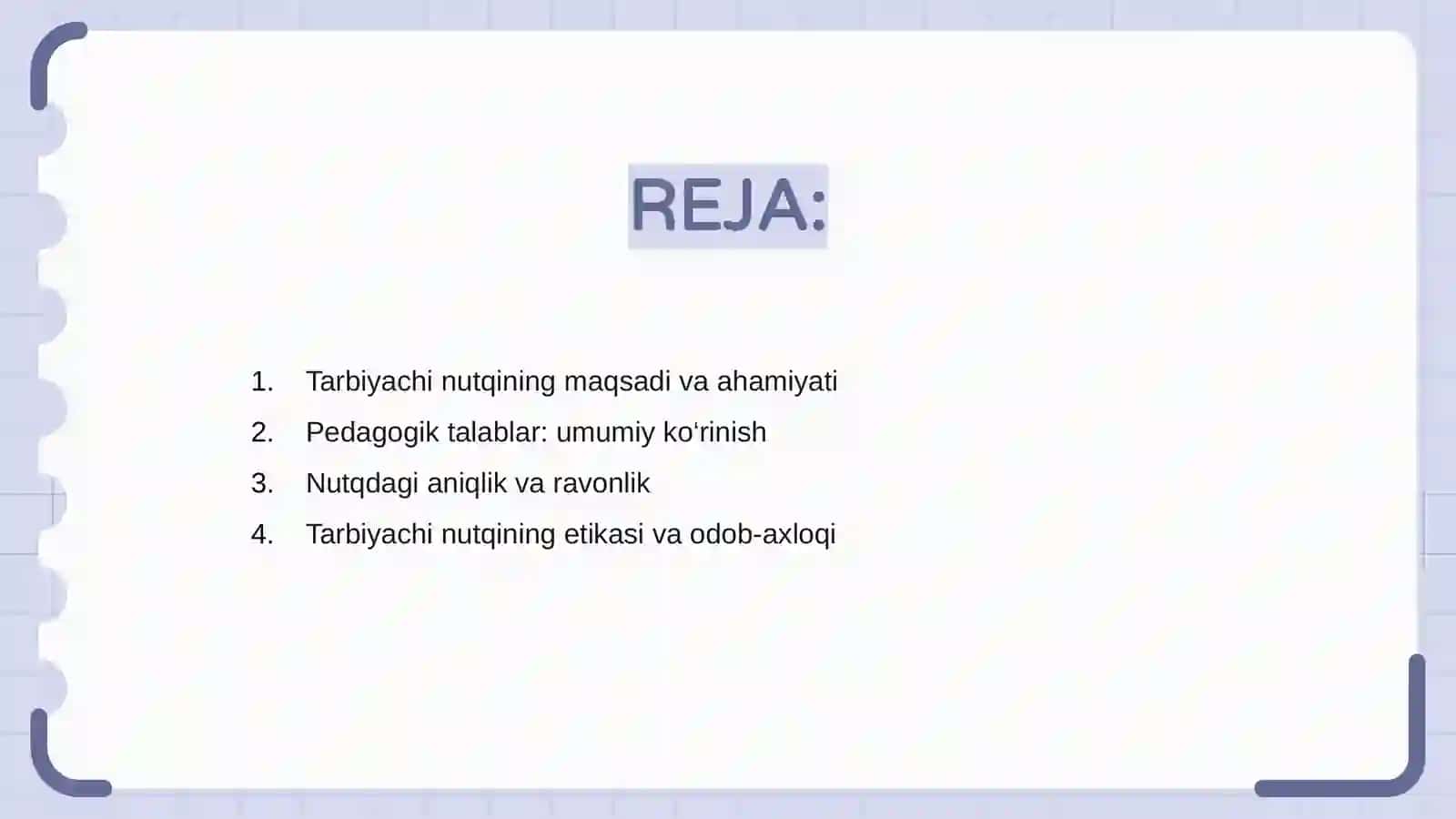 Tarbiyachi nutqiga qòyiladigan pedagagik talablar 2