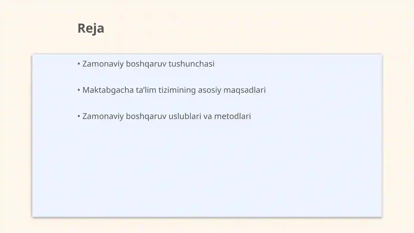 Zamonaviy boshqaruv tutgan oʻrni 2