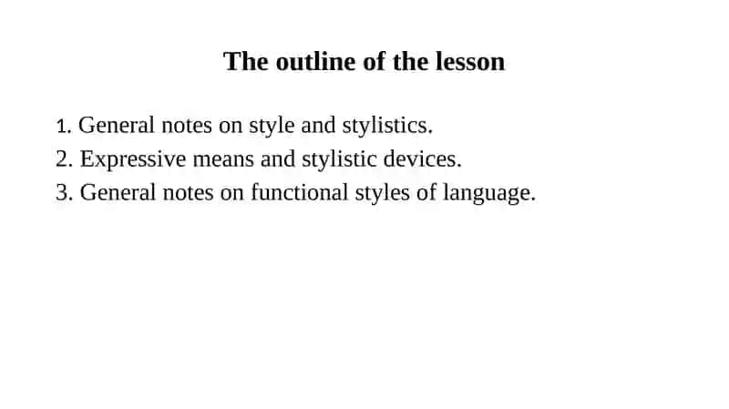 Introduction to stylistics 2