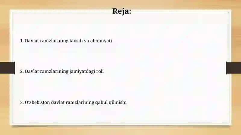 Oʻzbekiston ramzlari: Milliy iftixor va birlik 2