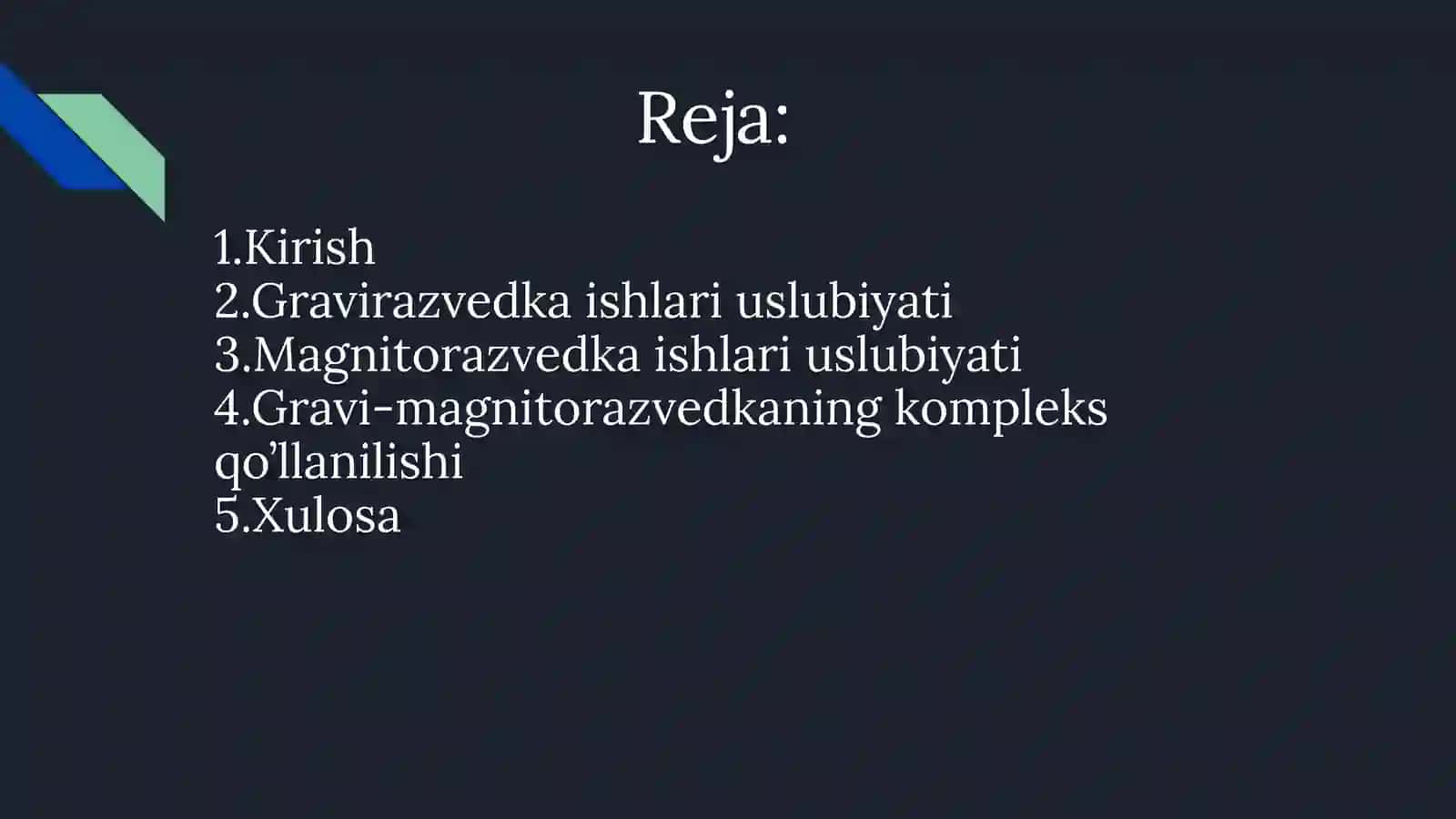 Gravirazvedka va magnitorazvedka ishlari uslubiyati 2