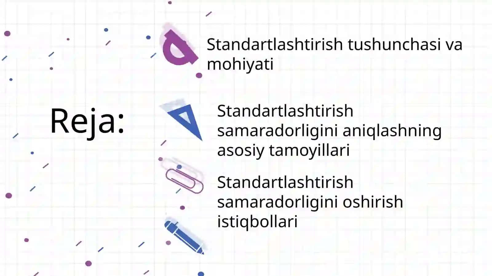 Standardlashtirishning iqtisodiy samaradorligi aniqlash tamoyillari 2