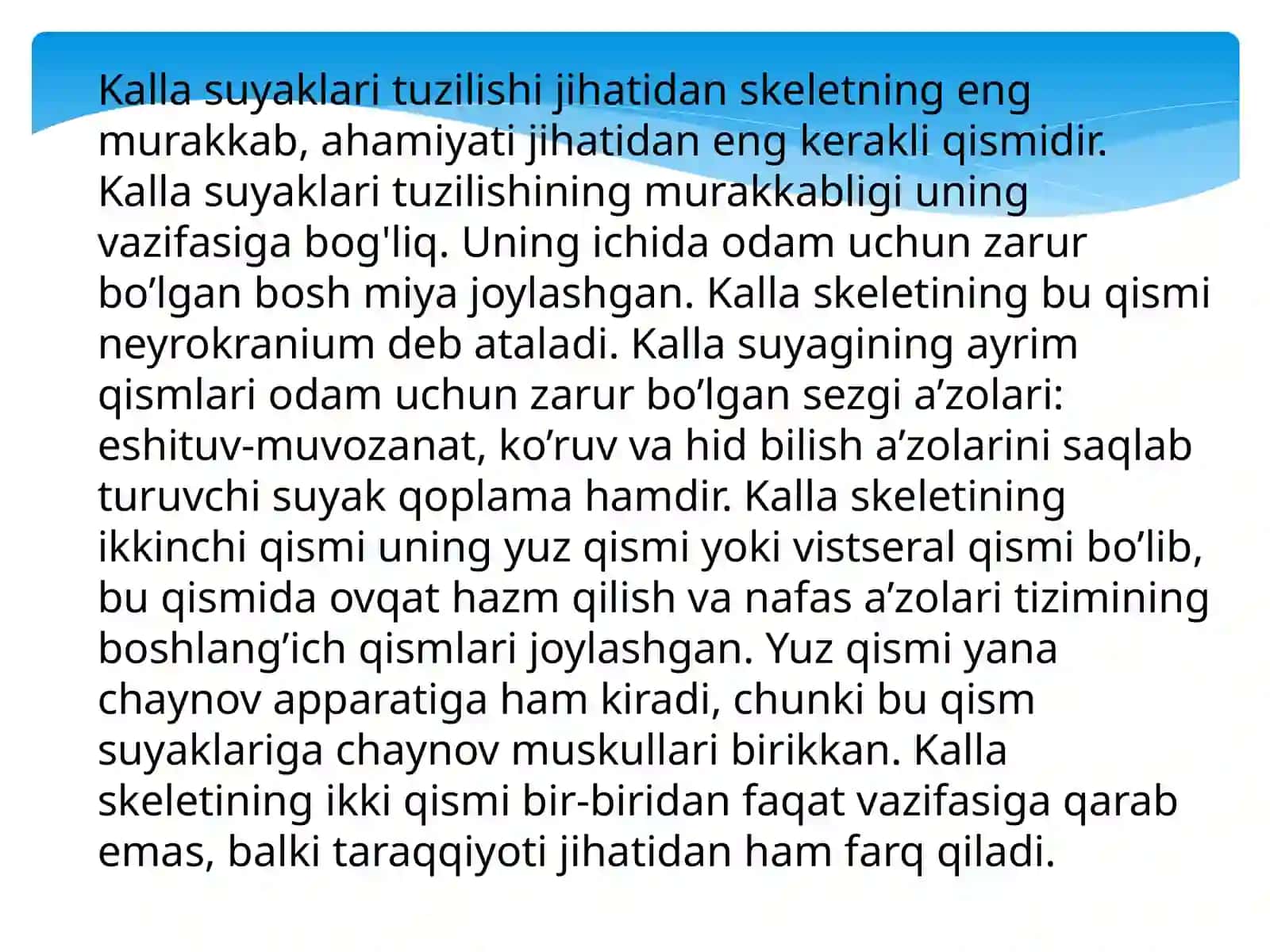 Kallasuyagining miyaqismi suyaklari 2