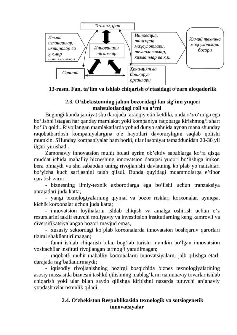 Innovatsion iqtisodiyotning ilmiy-uslubiy asoslari 2