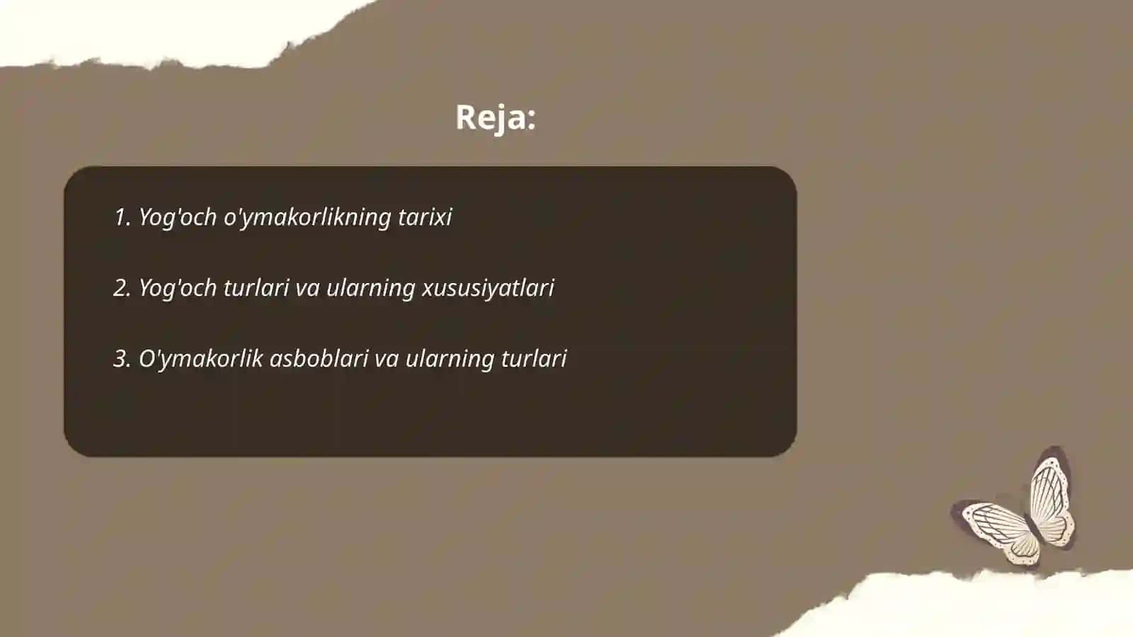 Yog'och o'ymakorlik 2