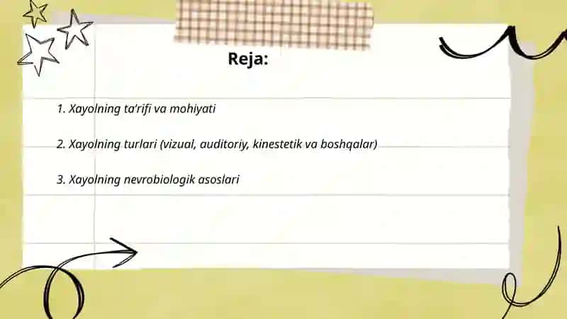 Xayol haqida umumiy maʼlumotlar 2