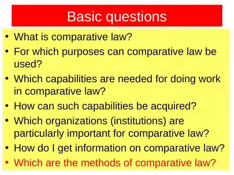Comparative Cognitive method 2