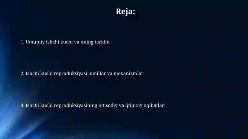 Umumiy ishchi kuchi va uning tarkibi 2